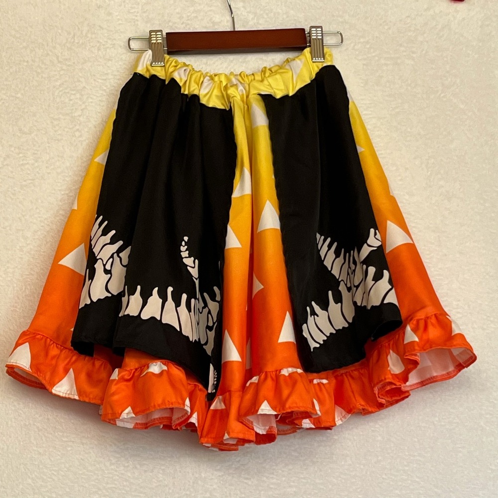 Demon Slayer Zenitsu Print Skirt Anime Cosplay Ruffle Costume Halloween S - XL - Picture 7 of 7